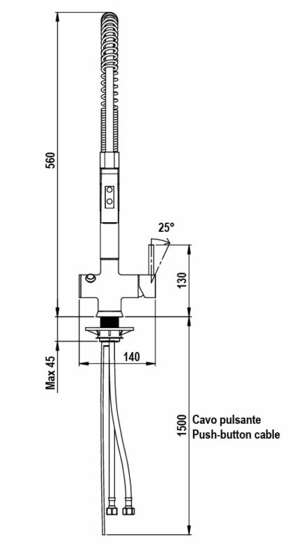 Miscelatore elettronico a 3 vie con mollone alto - immagine 3